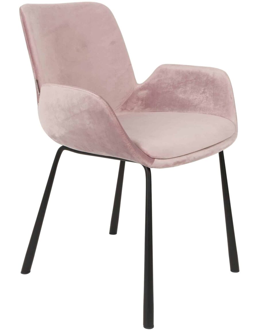 Brit fauteuil Zuiver roze