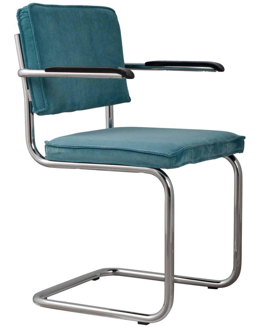 Ridge Rib fauteuil Zuiver turquoise